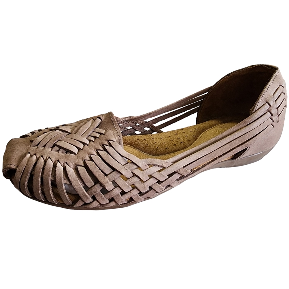 Natural Soul Huarache Beige Sandals - 8.5M